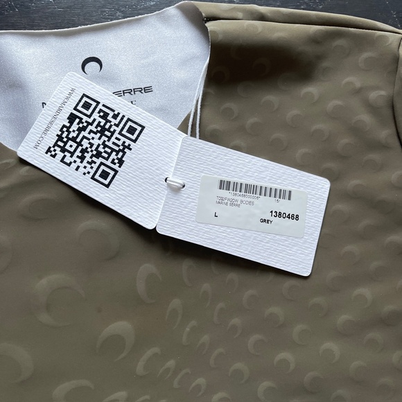 BNWT Marine Serre all over moon printed reflective long sleeve top size large - Picture 3 of 7